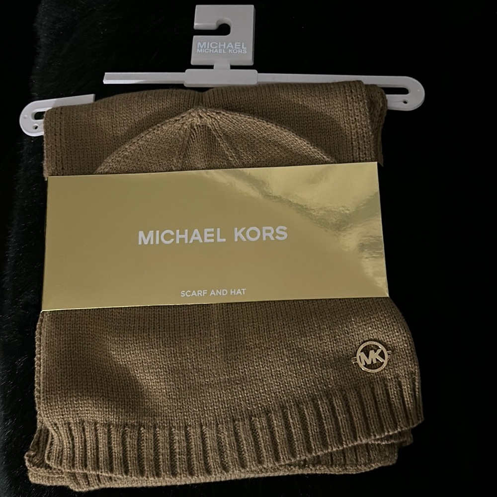 Michael Kors Scarf and Hat Set